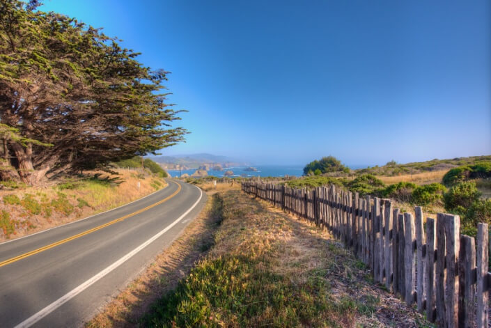 Highway One outside Mendocino Thomas Henthorne