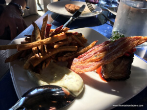 photo of sweet potato fries and bacon