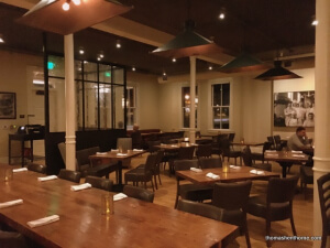 photo of the main dining room late at night with most patrons gone home