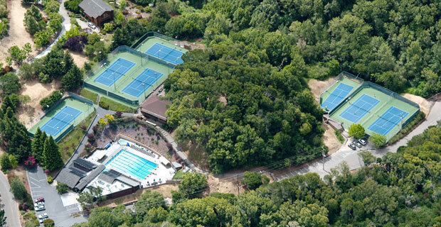 Aerial Photo of the Scott Valley Swimming and Tennis Club