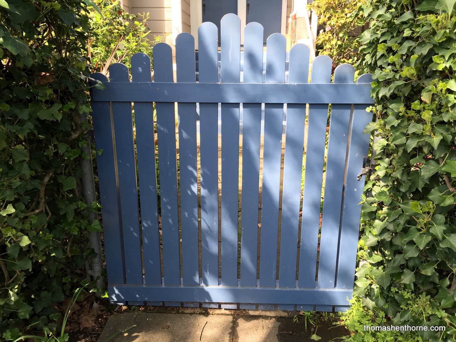 photo of blue gate