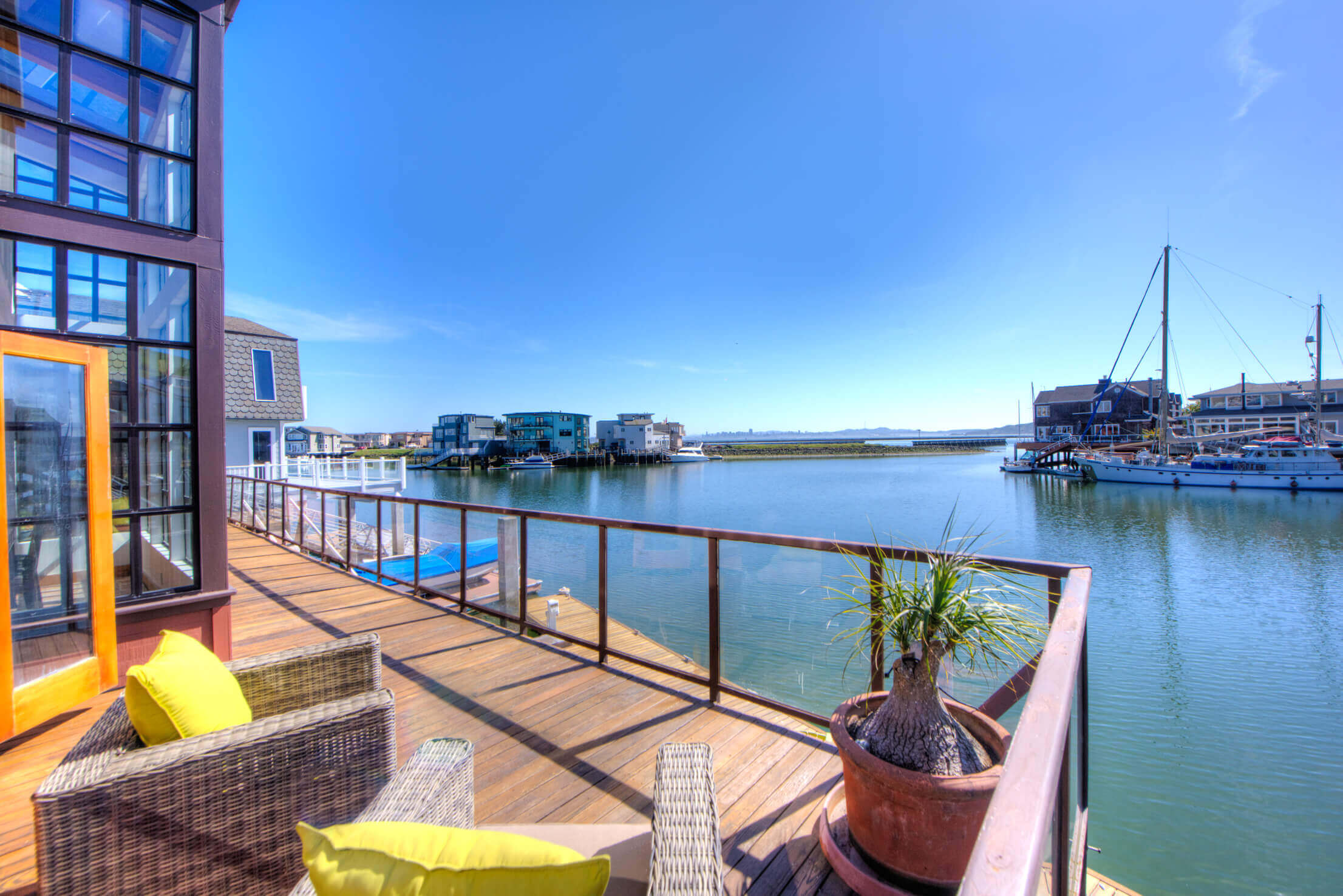 back deck seating area