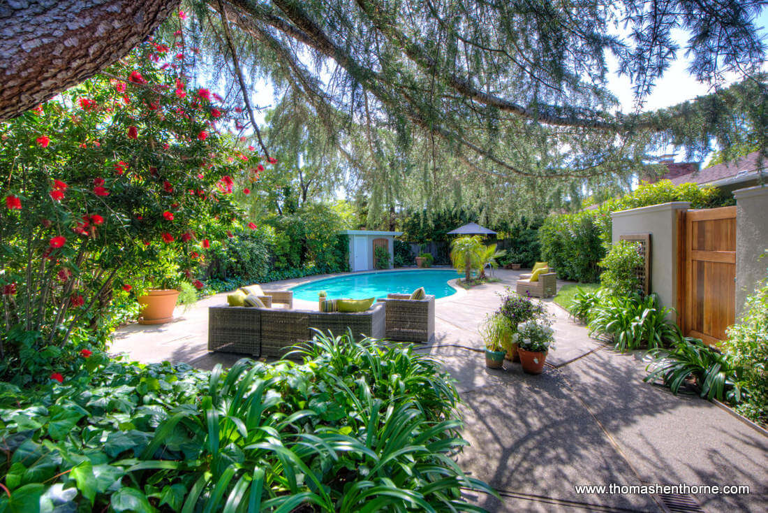 Pool Area at 20 Loma Linda Road San Rafael