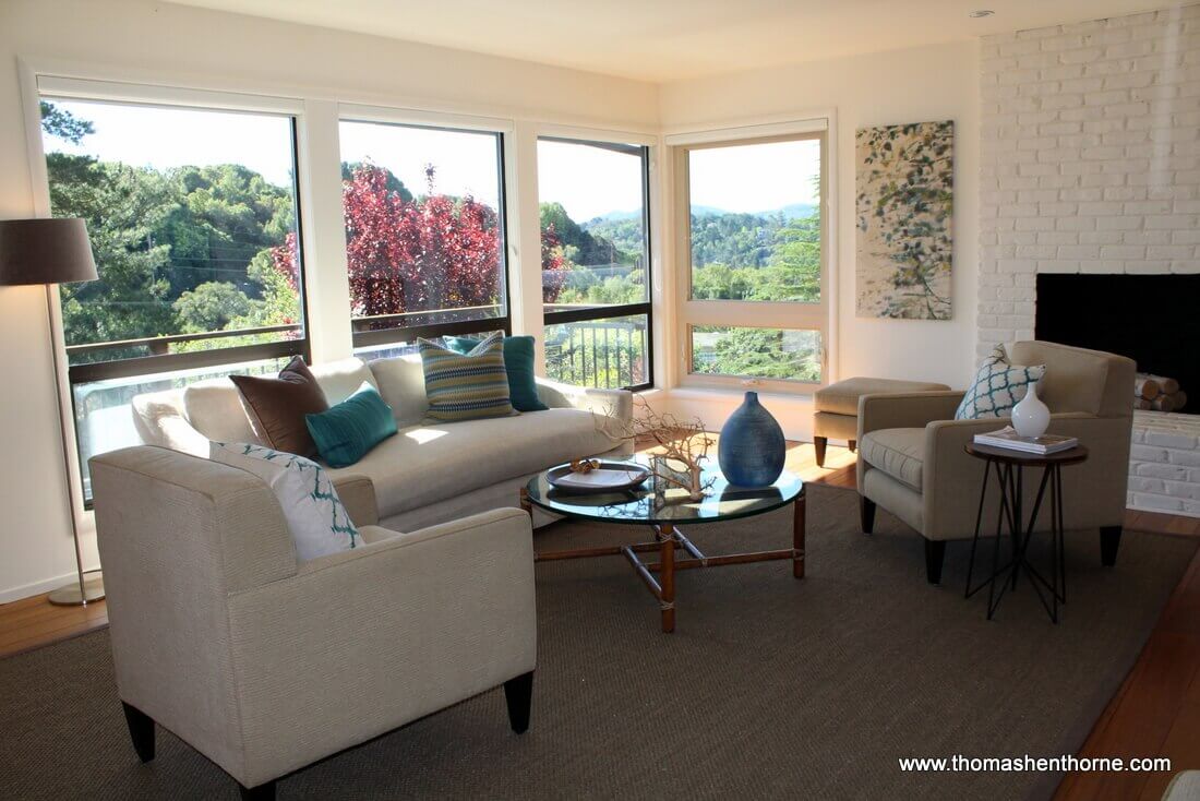 21 Underhill Road Mill Valley Living Room