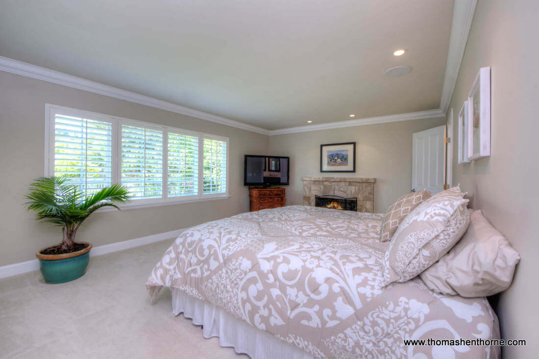 Second Master Bedroom With Fireplace