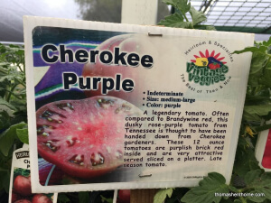 Cherokee Purple sign