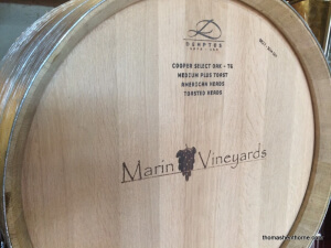 Photo of Marin Vineyards wine barrel