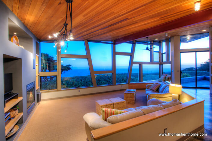 Living Room at Sunset