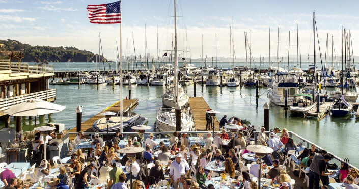 Tiburon marina scene