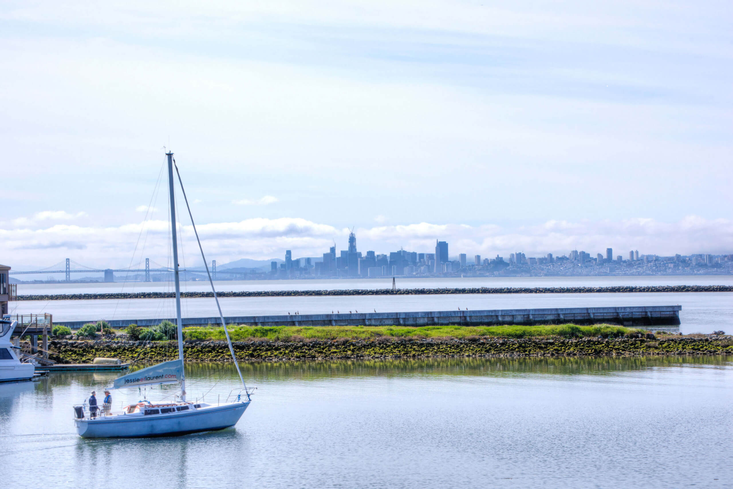 View of San Francisco from Point Richmond, California daytime