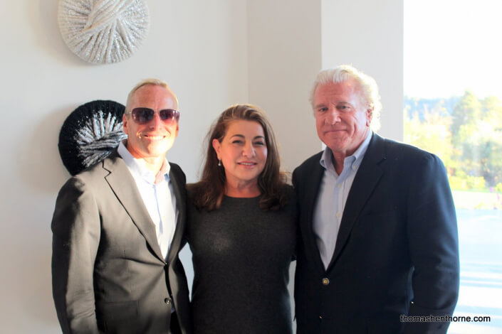 Thomas Henthorne with Lydia Sarkissian and Bill Bullock