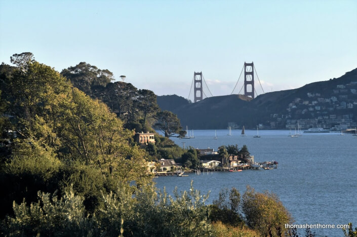 View of Golden Gate Bridge from Tiburon