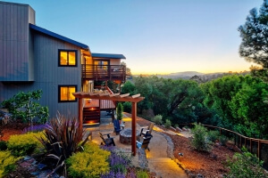 Back Yard with Firepit