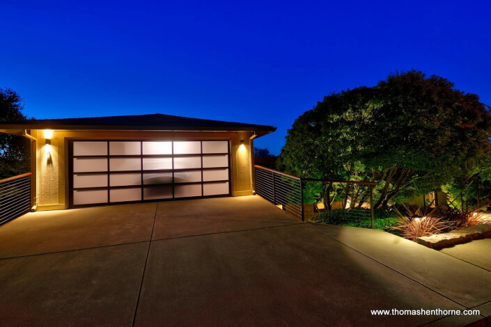 Garage with Tesla Charging Station