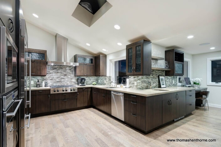 Kitchen with Wet Bar and Work Station