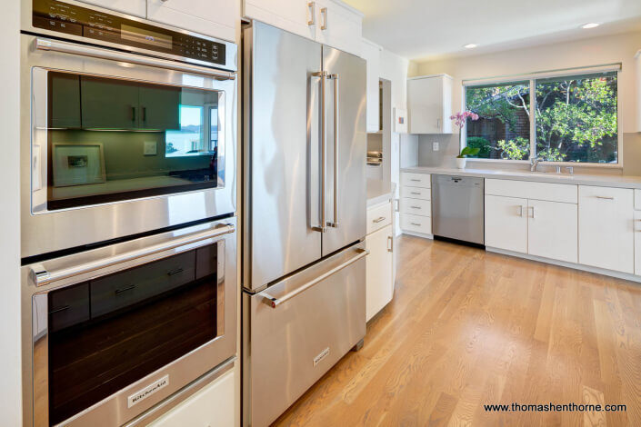 Kitchen with stainless appliances