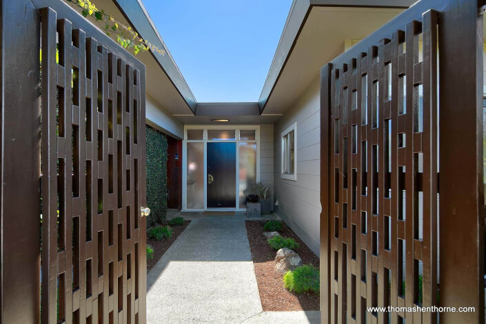 Entry to Midcentury Modern Home