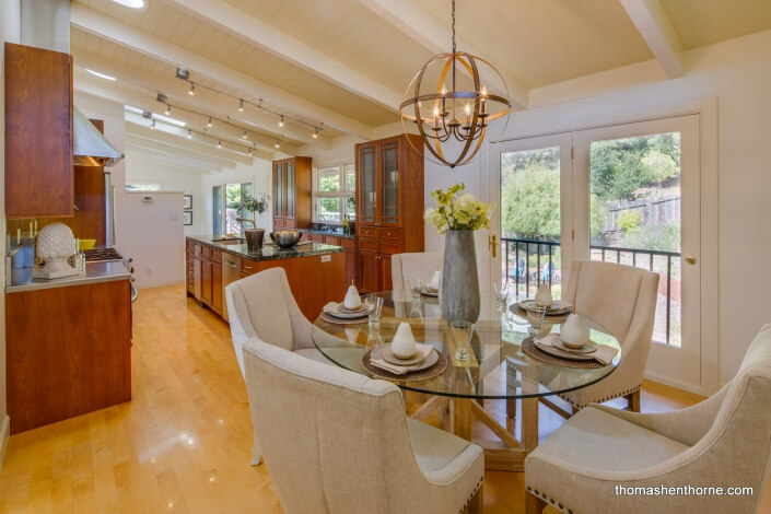 Open Dining Kitchen Area