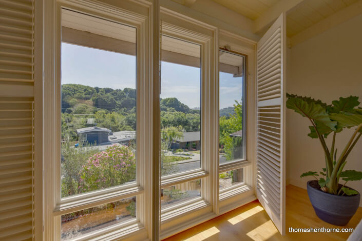 View of Mill Valley hills and houses