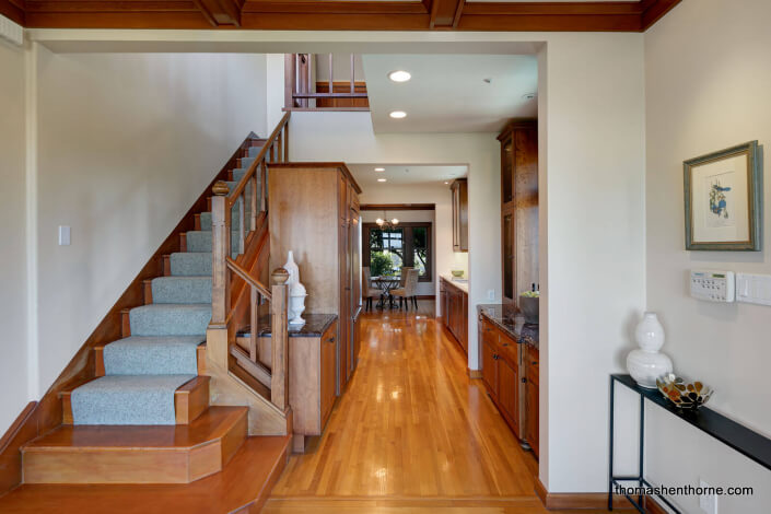 Stairway with carpet