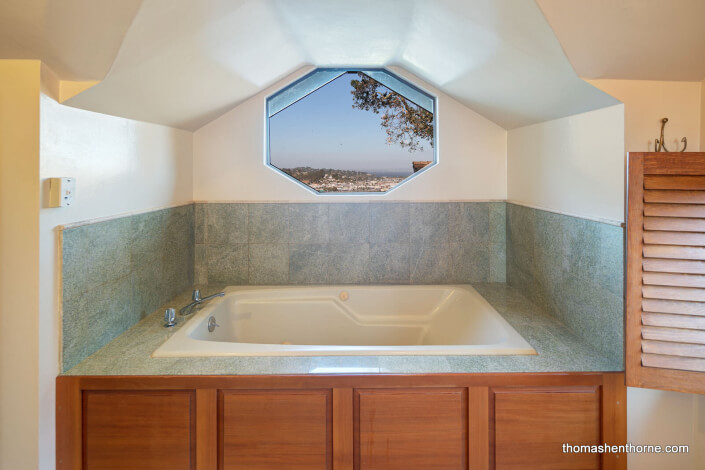 jetted tub with view