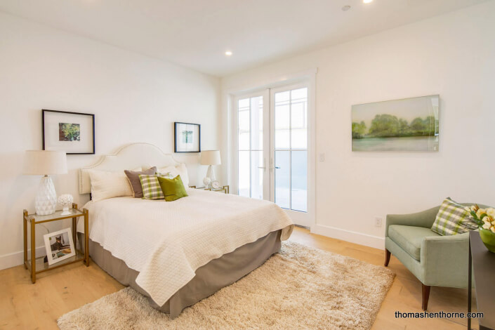 Bedroom with French doors