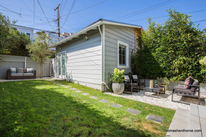 yard and garden area