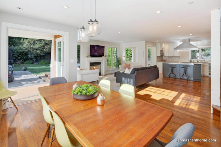 Open Concept Family Room and Kitchen