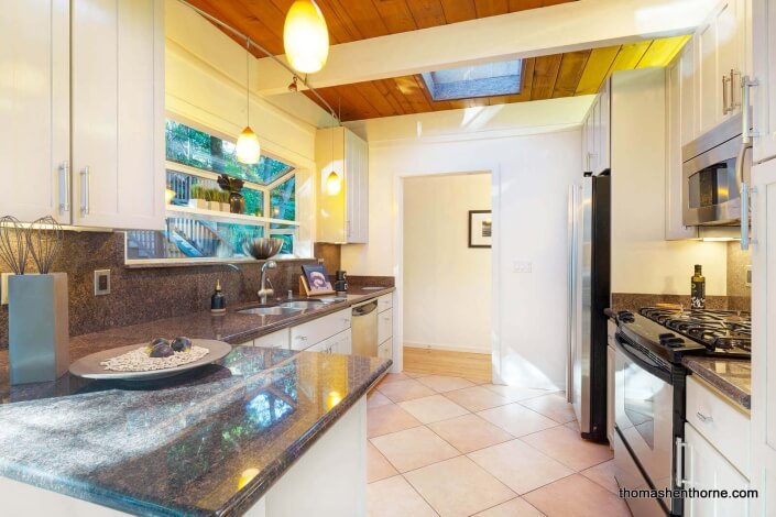 kitchen with granite counter