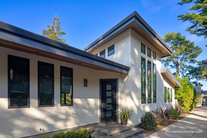 Front entry to 57 Loring Avenue Mill Valley