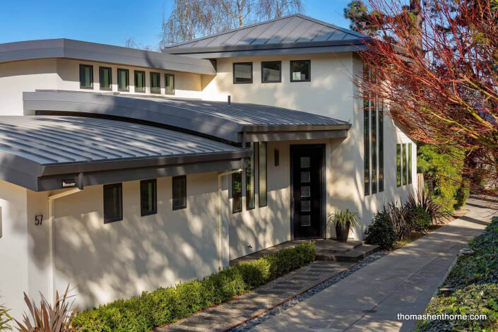 Front entry way to 57 Loring Avenue Mill Valley