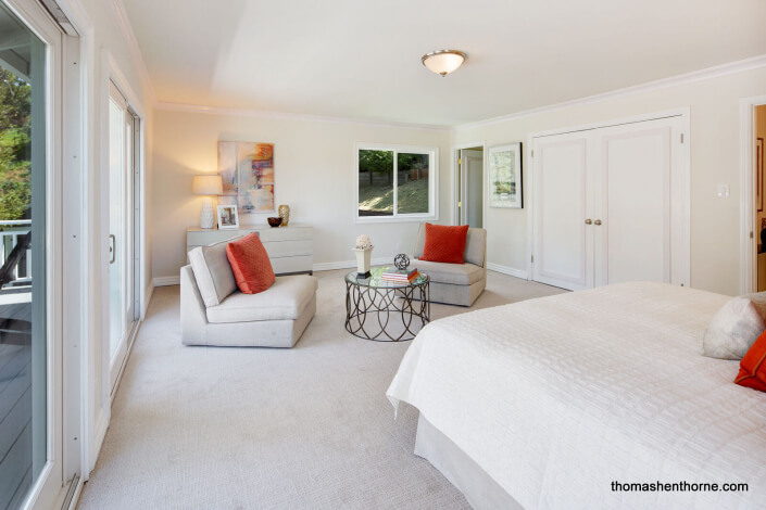 Bedroom with two chairs