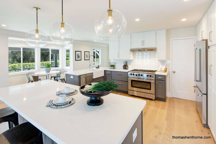 Modern kitchen at 35 West Seaview in San Rafael