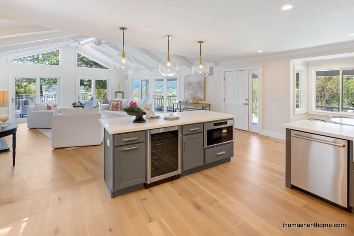 open kitchen family room