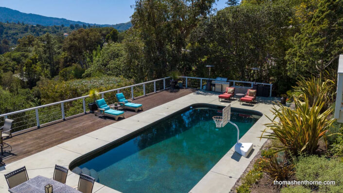 Swimming pool and deck