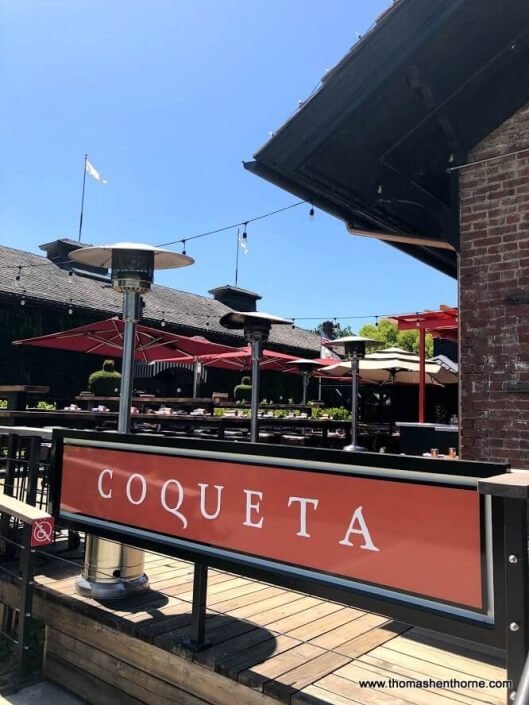 Coqueta Yountville back deck