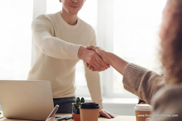 Handshake a successful deal after a low offer on a home