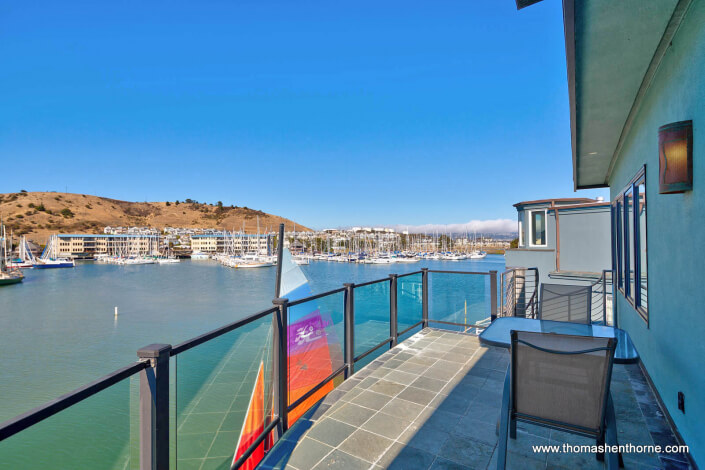 deck with water and hills