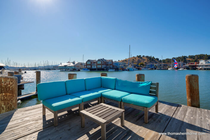 deck with water view