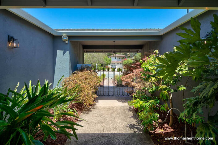 Entry Gate to 1753 Las Gallinas Avenue in San Rafael