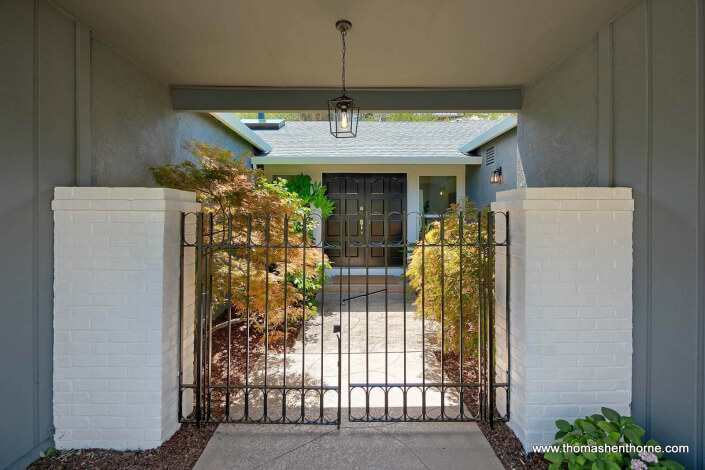 Gated courtyard