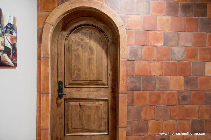 door to wine cellar