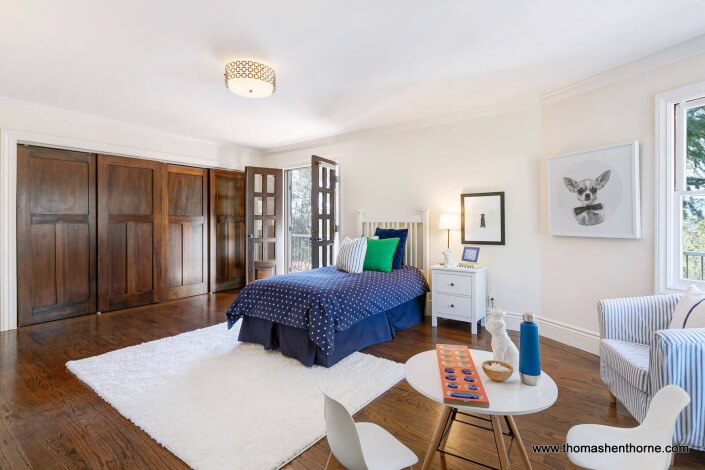 bedroom with french doors