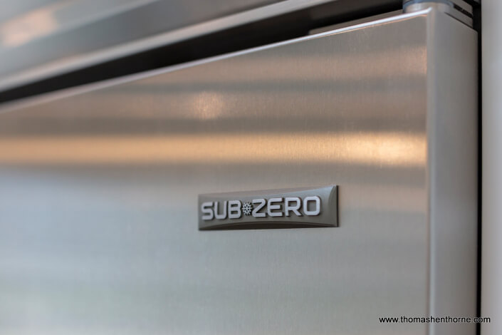 sub-zero closeup