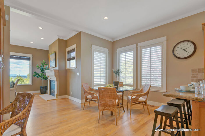 Dine-In Kitchen with Stainless Appliances