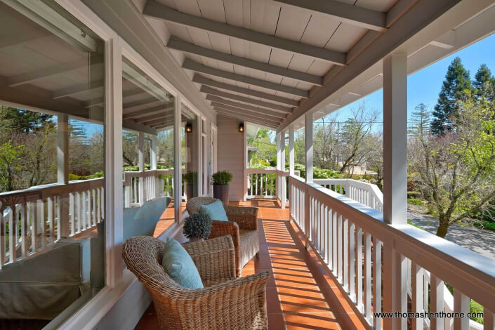 front porch of home