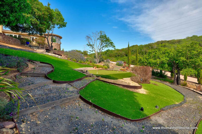 Putting Green and Garden Path