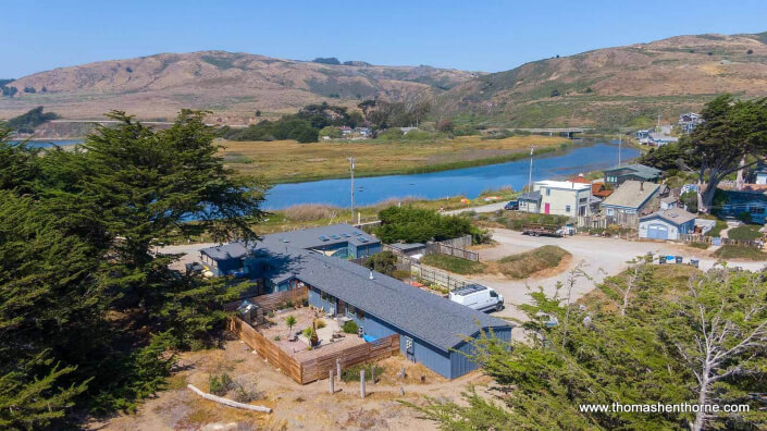 Aerial view of 3005 Maryanna Drive Bodega Bay