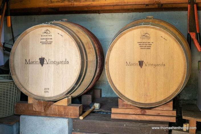 wine barrels