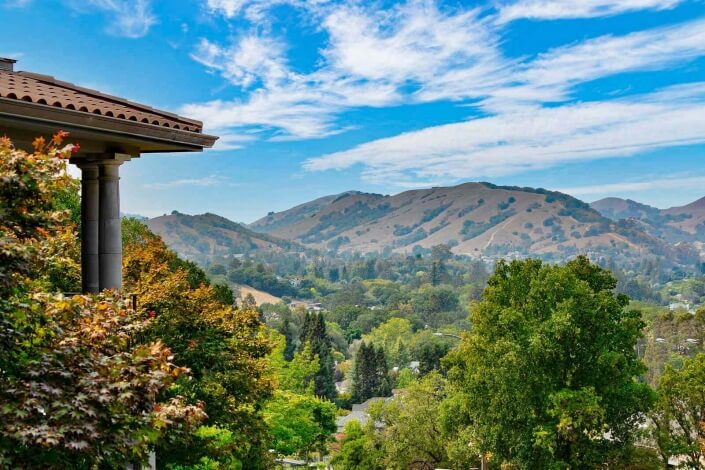 View of Novato hills